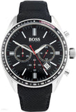 Hugo Boss Driver Black Dial Black Leather Strap Watch for Men -1513087 Authentic Buy Shop Now