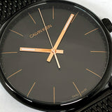 Calvin Klein High Noon Quartz Black Dial Black Mesh Bracelet Watch for Men - K8M21421 Authentic Buy Shop Now