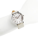 Coach Perry Silver DIal White Leather Strap Watch for Women - 14503116 Authentic Buy Shop Now