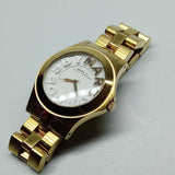 Marc Jacobs Rivera White Dial Gold Steel Strap Watch for Women - MBM3134 Authentic Buy Shop Now