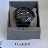 Guess Genesis Quartz Black Dial Black Silicone Strap Watch For Men - W1254G2 Authentic Buy Shop Now