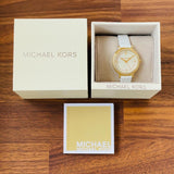 Michael Kors Cinthia Mother of Pearl Dial White Leather Strap Watch for Women - MK2662 Authentic Buy Shop Now