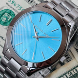 Michael Kors Runway Blue Dial Silver Steel Strap Watch for Women - MK3292 Authentic Buy Shop Now