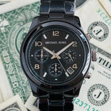 Michael Kors Runway Black Ceramic Dial Black Steel Strap Watch for Women - MK5162 Authentic Buy Shop Now