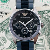 Emporio Armani Sportivo Black Dial Two Tone Ceramic Bracelet Watch For Men - AR5866 Authentic Buy Shop Now