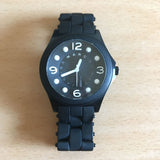 Marc Jacobs Pelly Black Dial Black Silicone Strap Watch for Women - MBM2528 Authentic Buy Shop Now