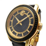 Versace Code Quartz Black Dial Black Leather Strap Watch For Men - VEPO00320 Authentic Buy Shop Now