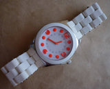 Marc Jacobs Pelly White Dial White Silicone Strap Watch for Women - MBM2588 Authentic Buy Shop Now