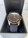 Emporio Armani Sport Quartz Black Dial Black Rubber Strap Watch For Men - AR11101 Authentic Buy Shop Now
