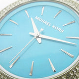 Michael Kors Darci Mother of Pearl Blue Dial Silver Steel Strap Watch for Women - MK3515 Authentic Buy Shop Now