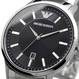 Emporio Armani Sportivo Black Dial Silver Stainless Steel Watch For Men - AR2457 Authentic Buy Shop Now