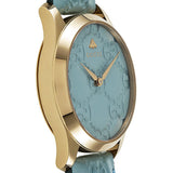 Gucci G Timeless Quartz Blue Dial Blue Leather Strap Watch For Men - YA1264097 Authentic Buy Shop Now