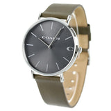 Coach Charles Grey Dial Brown Leather Strap Watch for Men - 14602153 Authentic Buy Shop Now
