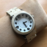 Marc Jacobs Pelly White Dial White Silicone Strap Watch for Women - MBM2503 Authentic Buy Shop Now