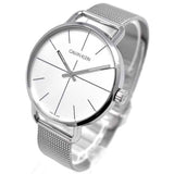 Calvin Klein Even Quartz White Dial Silver Steel Strap Watch for Women - K7B21126 Authentic Buy Shop Now