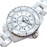 Chanel J12 Quartz White Dial White Steel Strap Watch for Women - J12 H5698 Authentic Buy Shop Now