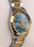 Gucci G Timeless Quartz Mother of Pearl Blue Dial Two Tone Steel Strap Watch For Women - YA1265011 Authentic Buy Shop Now