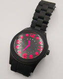 Marc Jacobs Pelly Black Dial Black Silicone Strap Watch for Women - MBM2508 Authentic Buy Shop Now