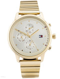 Tommy Hilfiger Blake White Dial Gold Steel Strap Watch for Women - 1781905 Authentic Buy Shop Now