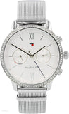 Tommy Hilfiger Blake Diamonds Silver Dial Silver Mesh Bracelet Watch for Women - 1782301 Authentic Buy Shop Now