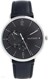 Tommy Hilfiger Brooklyn Black Dial Black Leather Strap Watch for Men - 1791509 Authentic Buy Shop Now