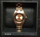 Marc Jacobs Henry Rose Gold Dial Rose Gold Steel Strap Watch for Women - MBM3293 Authentic Buy Shop Now