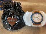 Guess Jet Setter White Dial White Rubber Strap Watch for Women - W0564L1 Authentic Buy Shop Now