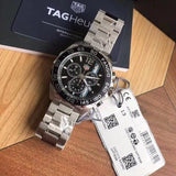 Tag Heuer Formula 1 Chronograph Black Dial Silver Steel Strap Watch for Men - CAZ101H.BA0842 Authentic Buy Shop Now
