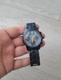 Guess Sunrise Multifunction Blue Dial Blue Steel Strap Watch for Women - W0448L10 Authentic Buy Shop Now