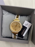 Guess Gala Diamonds Gold Dial Two Tone Steel Strap Watch for Women - GW0531L2 Authentic Buy Shop Now