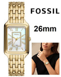 Fossil Raquel Three Hand Mother of Pearl Dial Gold Steel Strap Watch For Women - ES5304 Authentic Buy Shop Now