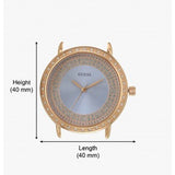 Guess Willow Crystal Blue Dial Rose Gold Mesh Bracelet Watch For Women - W0836L1 Authentic Buy Shop Now
