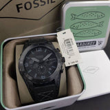 Fossil Nate Chronograph Black Dial Black Leather Strap Watch for Men - JR1510 Authentic Buy Shop Now