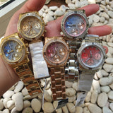 Guess Confetti Diamonds Silver Dial Silver Steel Strap Watch for Women - W0774L7 Authentic Buy Shop Now