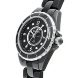 Chanel J12 Diamonds Black Dial Black Steel Strap Watch for Women - J12 H2569 Authentic Buy Shop Now