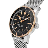 Breitling Superocean Heritage B20 Automatic 44 Black Dial Silver Mesh Bracelet Watch for Men - UB2030121B1A1 Authentic Buy Shop Now
