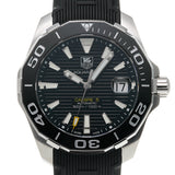 Tag Heuer Aquaracer Calibre 5 Automatic Black Dial Black Rubber Strap Watch for Men - WAY211A.FT6151 Authentic Buy Shop Now