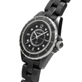 Chanel J12 Diamonds Black Dial Black Steel Strap Watch for Women - J12 H2569 Authentic Buy Shop Now