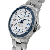 Breitling Superocean Automatic 42 White Dial Green Silver Steel Strap Watch for Men - A17375E71G1A1 Authentic Buy Shop Now