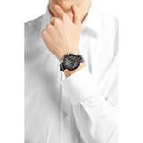 Hugo Boss Ikon Grey Dial Black Leather Strap Watch for Men - 1513177 Authentic Buy Shop Now