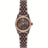 Michael Kors Lexington Three-Hand Brown Dial Brown Steel Strap Watch for Women - MK4844 Authentic Buy Shop Now