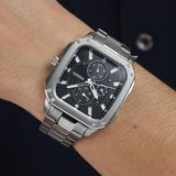 Fossil Inscription Multifunction Black Dial Silver Steel Strap Watch for Men - BQ2655 Authentic Buy Shop Now