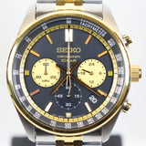 Seiko Sport Chronograph Black Dial Two Tone Steel Strap Watch for Men - SSB430P1 Authentic Buy Shop Now