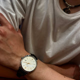 IWC Portofino Automatic White Dial Black Leather Strap Watch for Men - IW356517 Authentic Buy Shop Now
