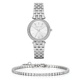 Michael Kors Darci Silver Dial Silver Steel Strap Watch for Women - MK3429 Authentic Buy Shop Now