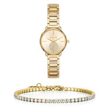 Michael Kors Portia Quartz Gold Dial Gold Steel Strap Watch For Women - MK3838 Authentic Buy Shop Now