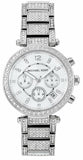 Michael Kors Parker Mother of Pearl Dial Diamonds Silver Steel Strap Watch for Women - MK5572 Authentic Buy Shop Now