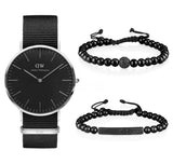 Daniel Wellington Classic Cornwall Black Dial Black Nylon Strap Watch For Women - DW00100149 Authentic Buy Shop Now