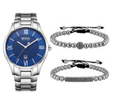 Hugo Boss Governer Blue Dial Silver Steel Strap Watch for Men - 1513487 Authentic Buy Shop Now
