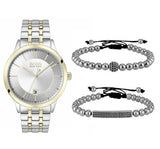 Hugo Boss Classic Silver Dial Two Tone Steel Strap Watch for Men - 1513687 Authentic Buy Shop Now